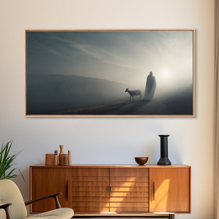 Night Of Peace – Framed Canvas Print – Christian Art Canvas – Jesus Painting – Christian Wall Art – Christmas Art – Christian Christmas Dec