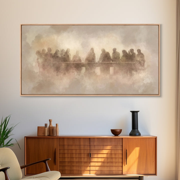 Lasting Covenant Glow, Framed Canvas Print, Christian Wall Art, Jesus Painting, Christian Art Canvas, Christian Art, Christian Gift Ideas