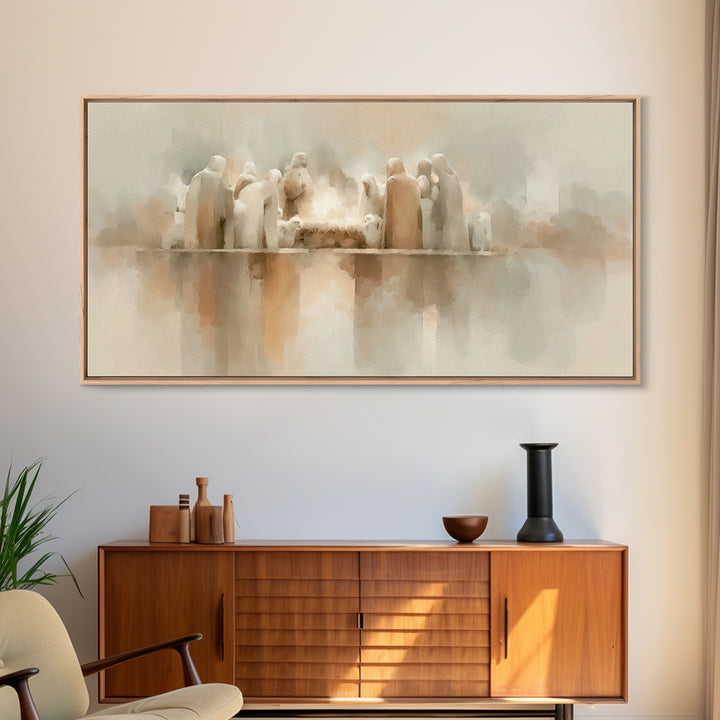 Holy Family Grace – Framed Canvas Print – Christian Art – Christian Art Canvas – Christian Christmas Art – Christmas Art – Christian Wall A