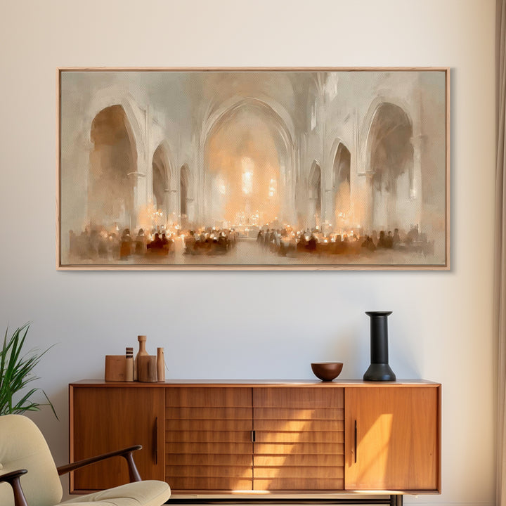 Sanctuary of Hope | Framed Canvas Print | Christian Art Canvas | Christian Wall Art | Christmas Art Prints | Christian Christmas Decor | Mo