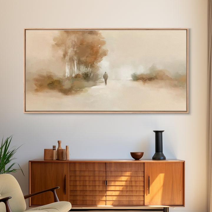 Autumn Journey – Framed Canvas Print – Christian Wall Art – Jesus Painting – Christian Art Canvas – Christian Art Print – Christian Gift Id