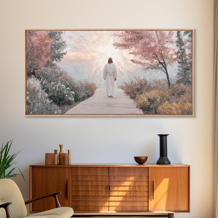 Radiant Dawn | Framed Canvas Print | Christian Art Canvas | Jesus Painting | Christian Christmas Art | Christian Wall Art | Modern Christia