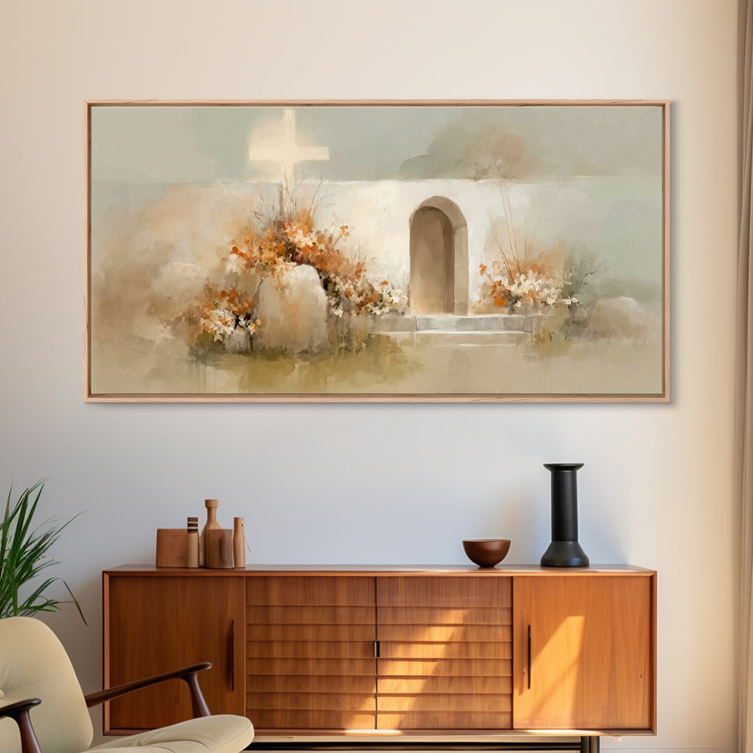 Garden of Light | Framed Canvas Print | Christian Art Canvas | Christian Wall Art | Christian Decor | Christian Art | Subtle Christian Art