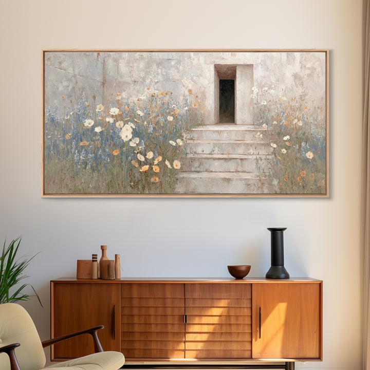 Morning Grace, Framed Canvas Print, Christian Wall Art, Christian Art Canvas, Christian Decor, Christian Art, Subtle Christian Art