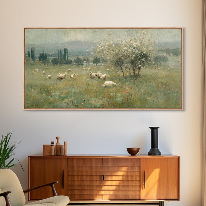 White Blossom Mercy | Framed Canvas Print | Christian Wall Art | Christian Art Canvas | Jesus Painting | Christmas Art
