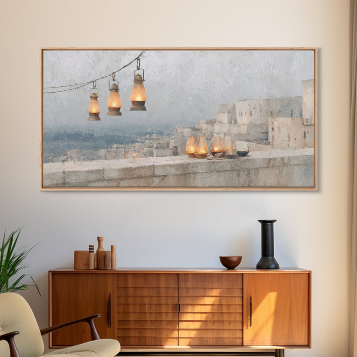 Lantern Grace – Framed Canvas Print – Christian Wall Art – Christian Art Canvas – Christian Christmas Art – Christian Decorations – Christi