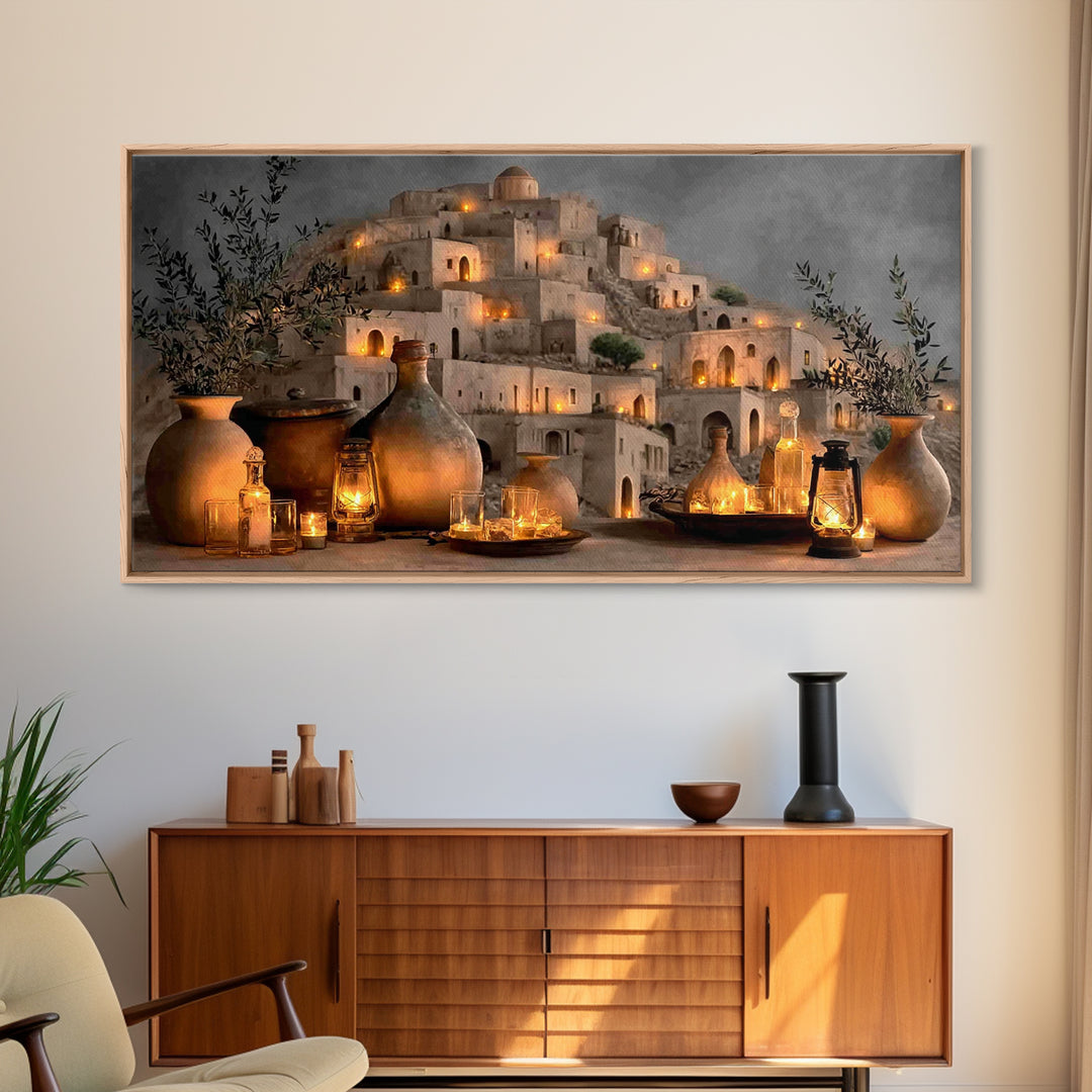 Vessel Lights – Framed Canvas Print – Christian Wall Art – Christian Art Canvas – Christian Christmas Decor – Christian Gift Ideas – Christ