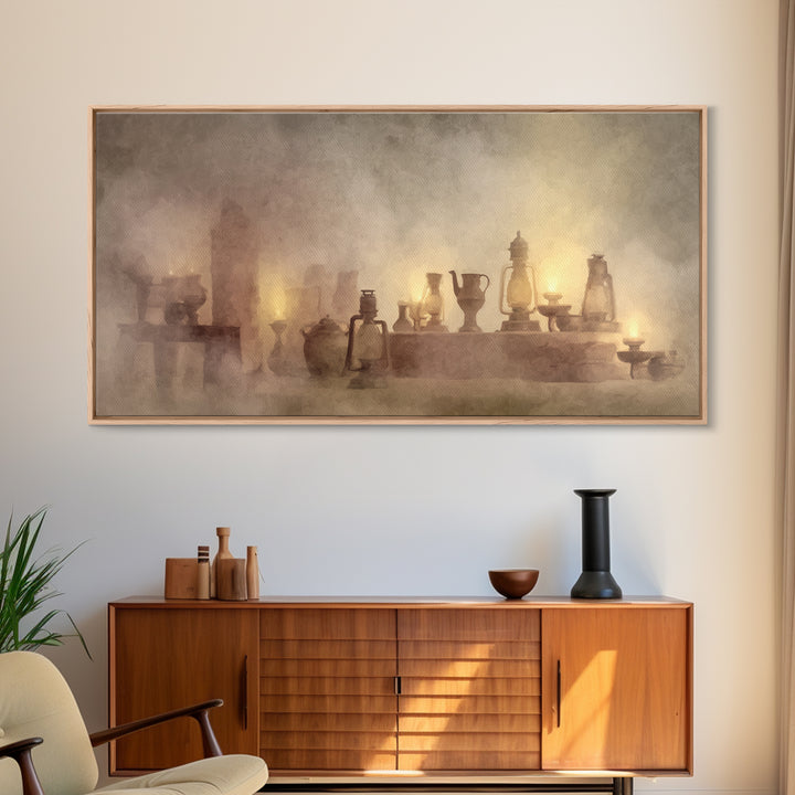 Golden Vessels – Framed Canvas Print – Christian Wall Art – Christian Art Canvas – Christian Christmas Art – Christian Gift – Jesus Paintin