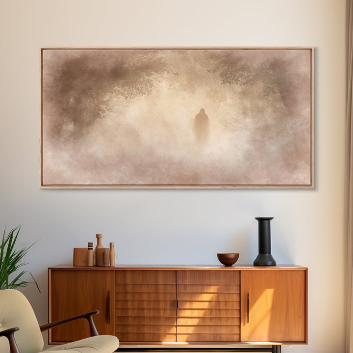 Dawn Of Hope – Framed Canvas Print – Christian Wall Art – Moody Christian Art – Christian Art Canvas – Jesus Painting – Christmas Art Print