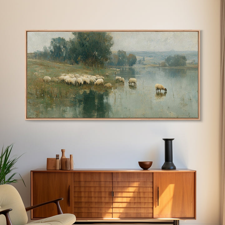 Still Waters Peace | Framed Canvas Print | Christian Wall Art | Christian Art Canvas | Christian Art | Christian Paintings | Christian Deco