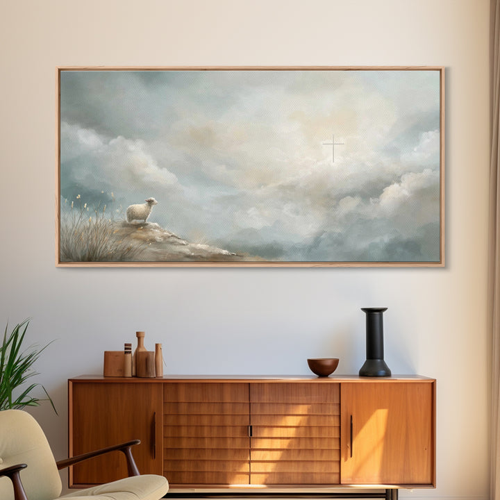 Dawn Of Redemption | Framed Canvas Print | Christian Art Canvas | Christian Wall Art | Christian Art | Christian Paintings | Christian Deco
