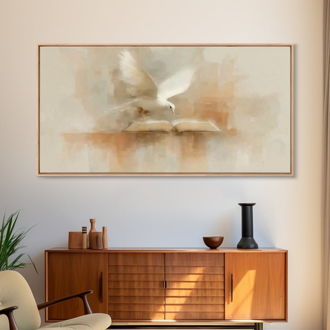 Graceful Promise, Framed Canvas Print, Christian Wall Art, Christian Art Canvas, Subtle Christian Art, Christian Decor, Modern Christian Pa