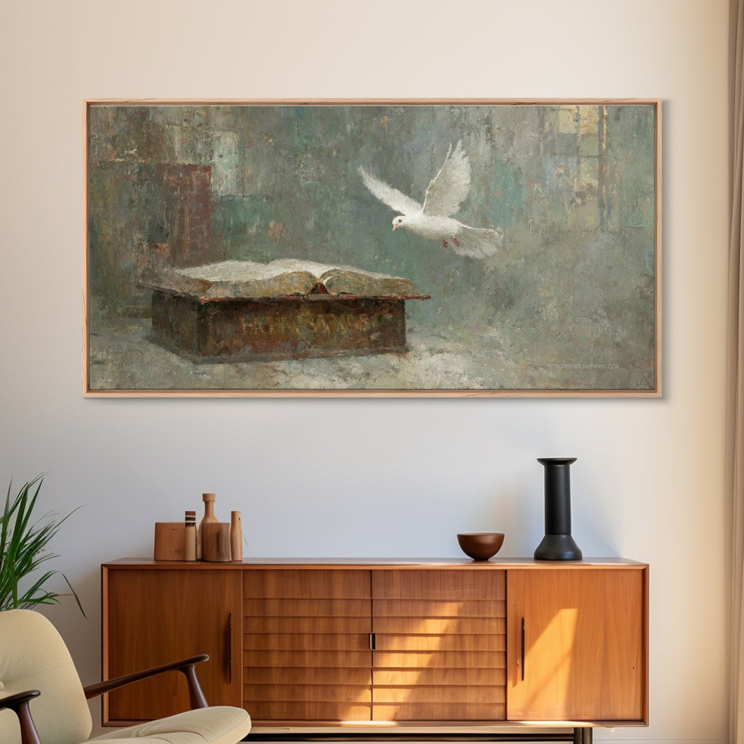 Morning Mercy – Framed Canvas Print – Christian Wall Art – Christian Art Canvas – Christmas Art – Christian Christmas Decor – Moody Christm