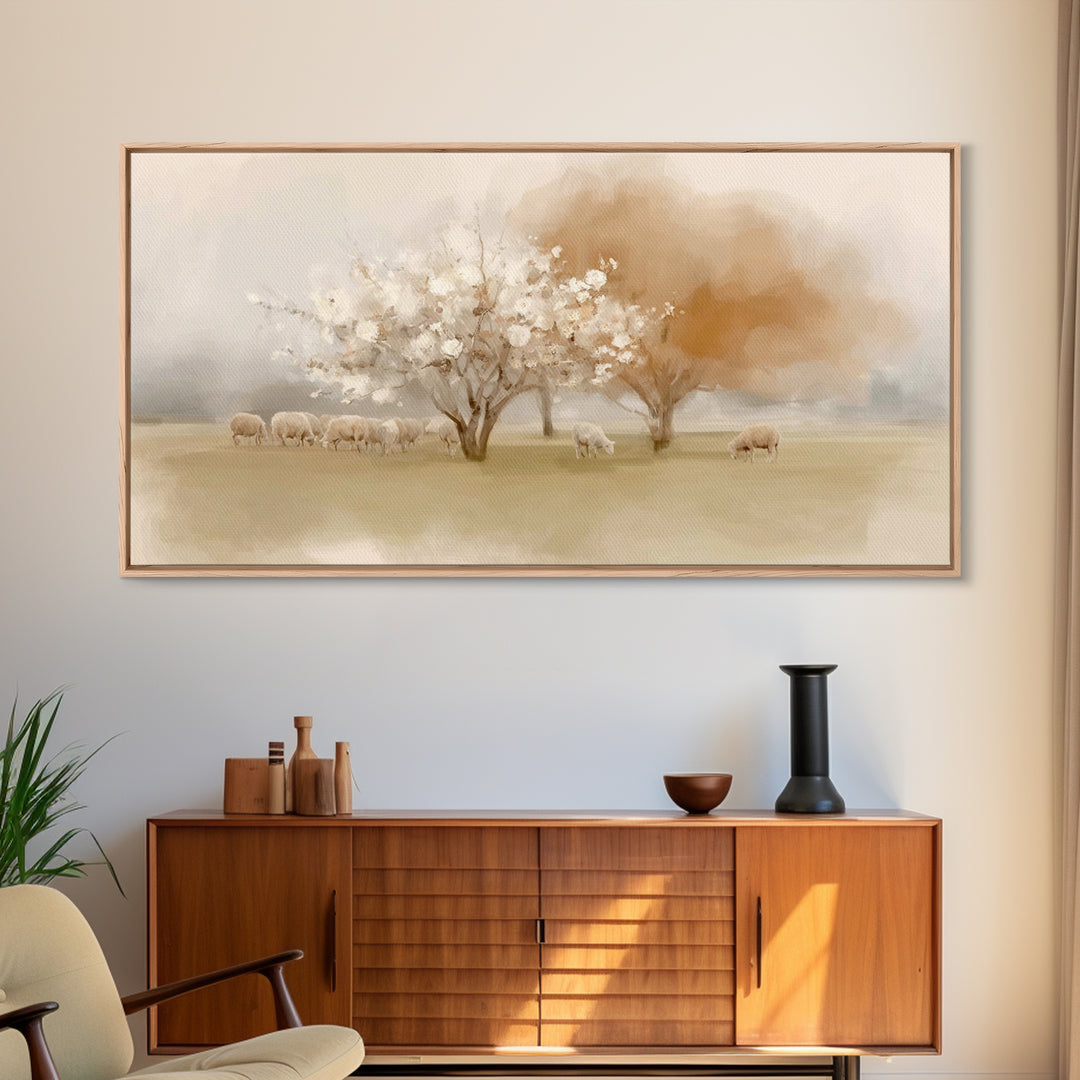 Orchard Of Faith – Framed Canvas Print – Christian Art Canvas – Christian Wall Art – Christian Christmas Art – Jesus Painting – Christmas A
