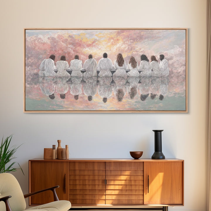 Dawn Of Grace | Framed Canvas Print | Christian Art Canvas | Christian Wall Art | Unique Christian Art | Jesus Painting | Christmas Art
