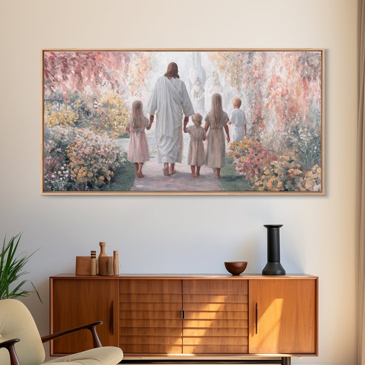 Starry Wonder – Framed Canvas Print – Christian Wall Art – Christmas Art – Christian Christmas Decor – Moody Christmas Art – Christian Art