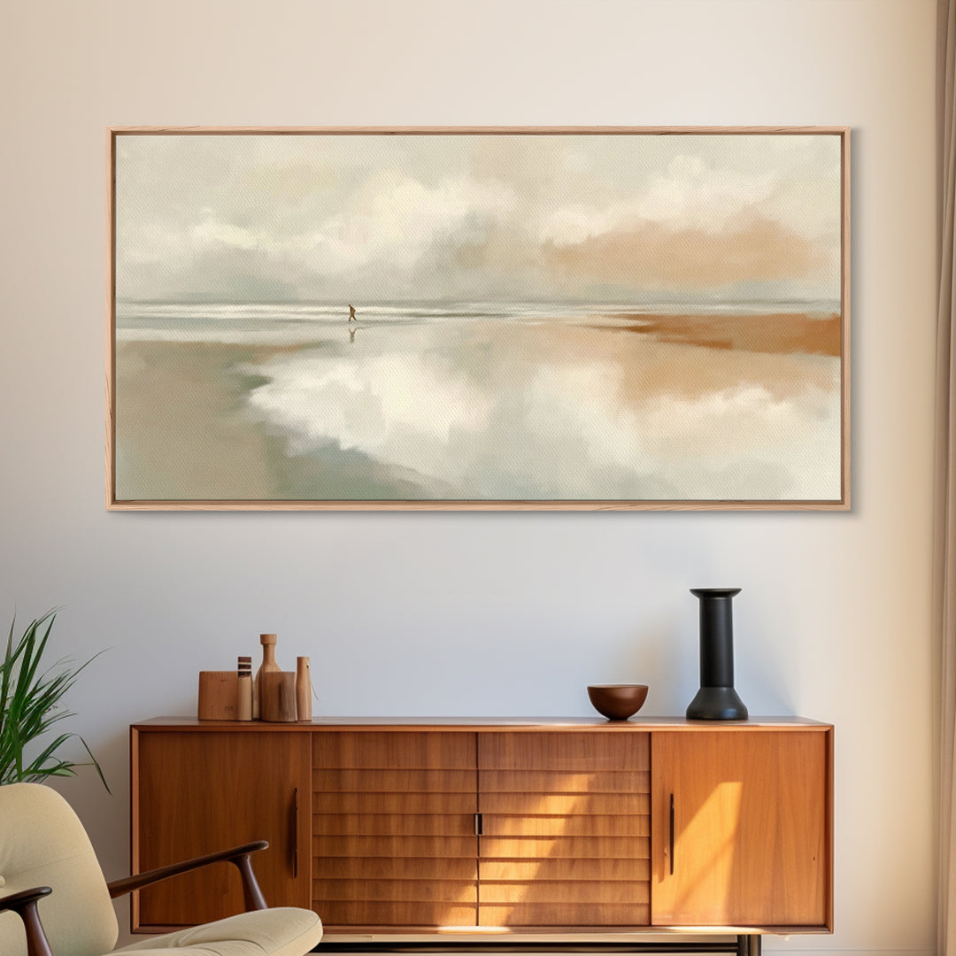 Solitary Grace – Framed Canvas Print – Christian Wall Art – Christian Art Canvas – Jesus Painting – Subtle Christian Art – Christian Gift I