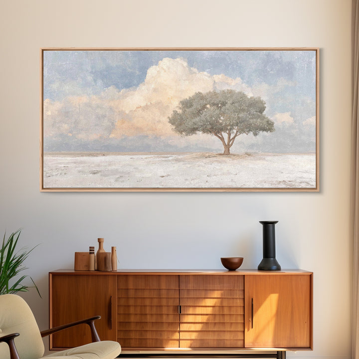 Cloudland Oak – Framed Canvas Print – Christian Art Canvas – Modern Christian Painting – Christian Wall Art – Christian Art Print – Unique