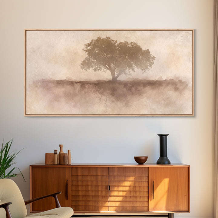 Veil Of Roots – Framed Canvas Print – Minimalist Christian Art – Christian Art Canvas – Christian Wall Art – Christian Art Gift – Subtle Ch