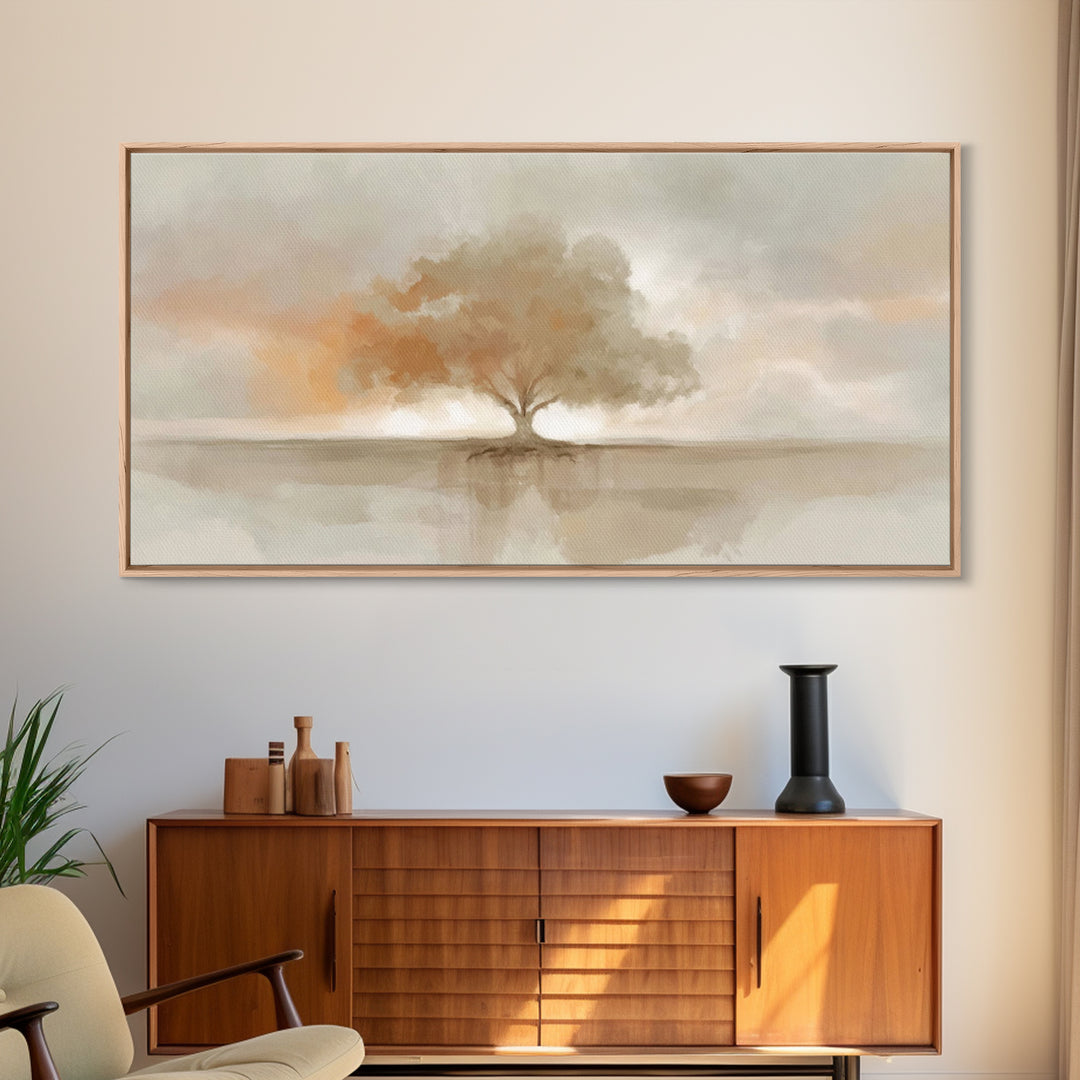 Autumn Refuge – Framed Canvas Print – Christian Art Print – Christian Wall Art – Vintage Christian Art – Christian Art Canvas – Christian G