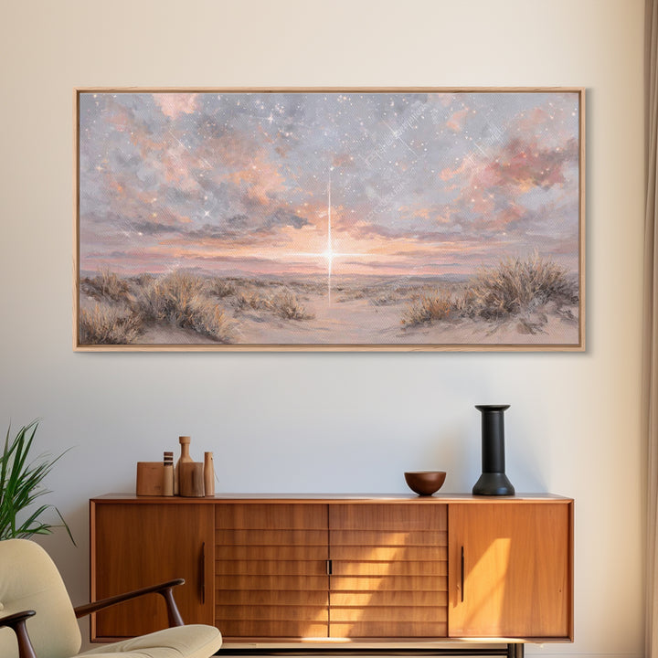 Radiant Messiah | Framed Canvas Print | Christian Christmas Art | Christian Wall Art | Jesus Painting | Christmas Art | Christian Art Canva