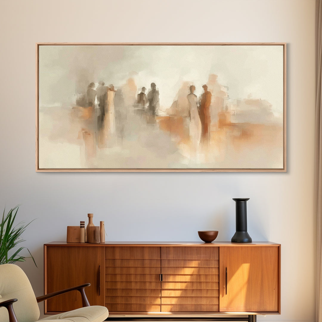 Gathered In Grace – Framed Canvas Print – Christian Wall Art – Christian Art Canvas – Modern Christian Art – Christian Painting