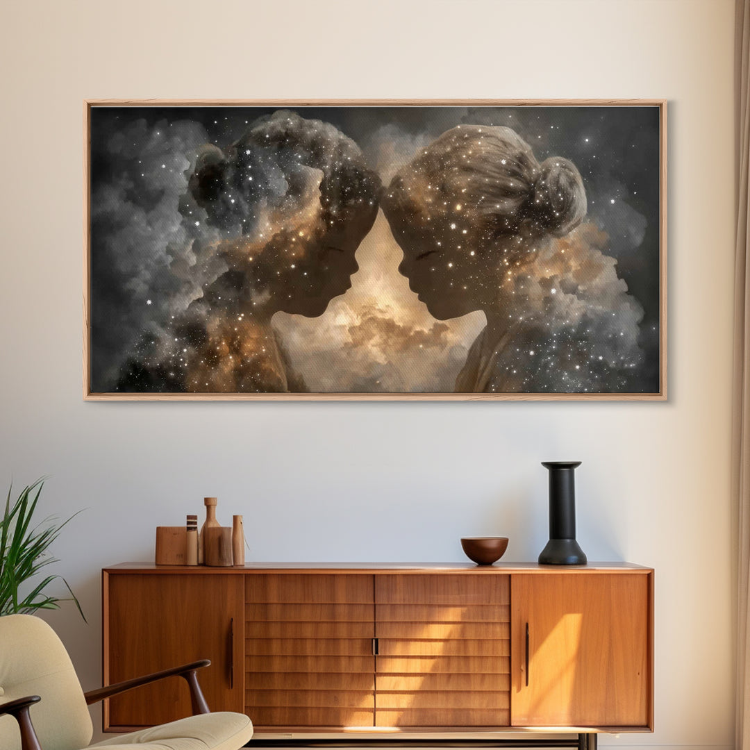 Starlit Innocence | Framed Canvas Print | Christian Art Print | Christian Wall Art | Unique Christian Art | Christian Gift Ideas