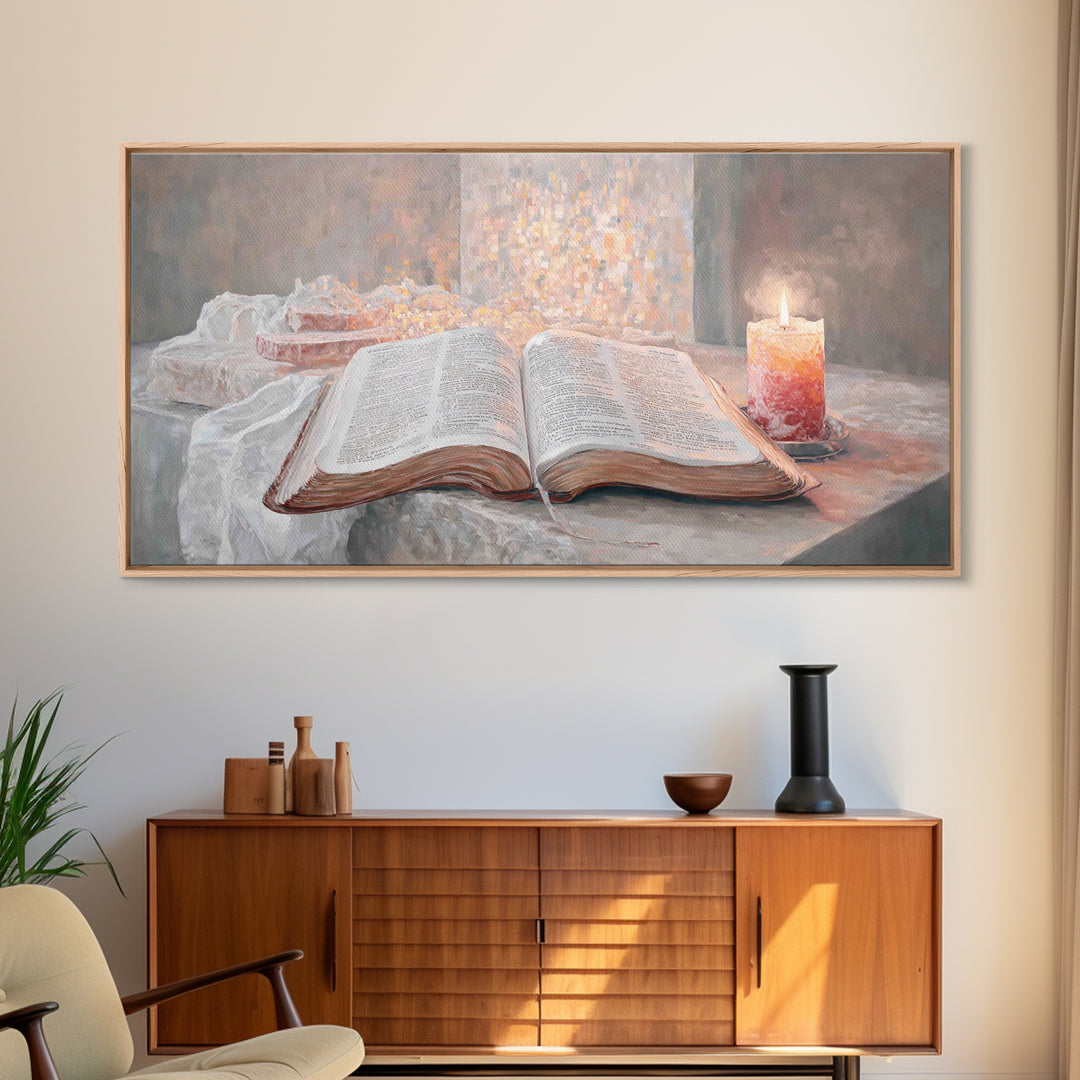 Sacred Stillness – Framed Canvas Print – Christian Wall Art – Christian Art Canvas – Vintage Christian Art – Faith Art