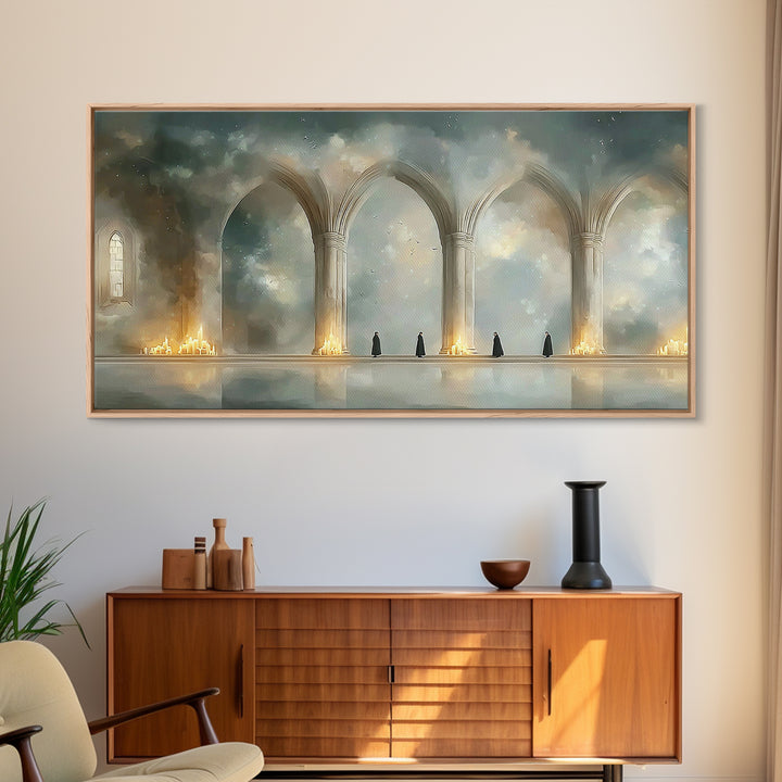 Cathedral Calm, Framed Canvas Print, Christian Wall Art, Christian Art Work, Modern Christian Art, Christian Art Canvas, Christian Decor, S