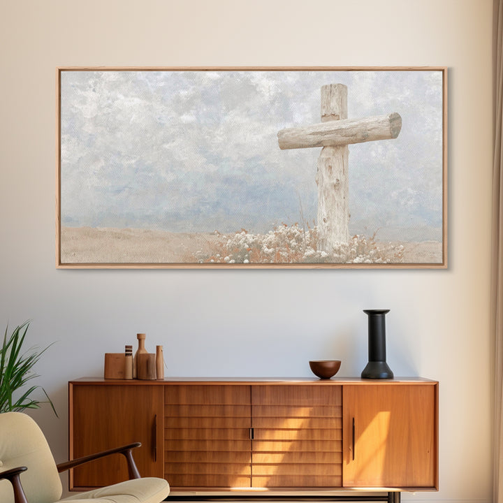 Fields Of Grace – Framed Canvas Print – Christian Art Canvas – Christian Wall Art – Christian Christmas Art – Christian Art Print
