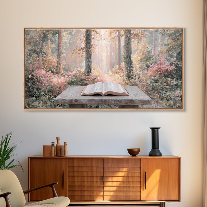 Quiet Illumination - Framed Canvas Print - Christian Art Canvas - Christian Wall Art - Subtle Christian Art - Christian Decor - Minimalist