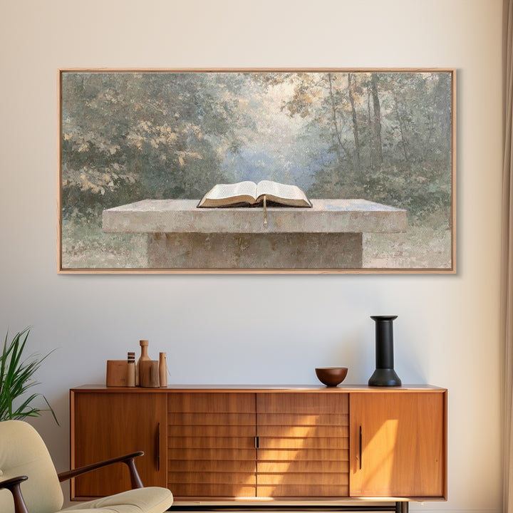 Garden of Grace - Framed Canvas Print - Christian Wall Art - Christian Art Canvas - Christian Painting - Large Christian Art - Christian Gi
