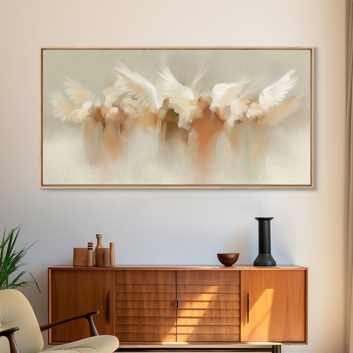 Heavenly Chorus – Framed Canvas Print – Christian Wall Art – Christian Art Canvas – Christian Christmas Decorations – Christmas Art Prints