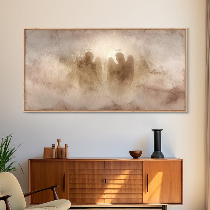 Hallowed Gathering – Framed Canvas Print – Christian Art Canvas – Christian Wall Art – Minimalist Christian Art – Christian Art Work – Chri
