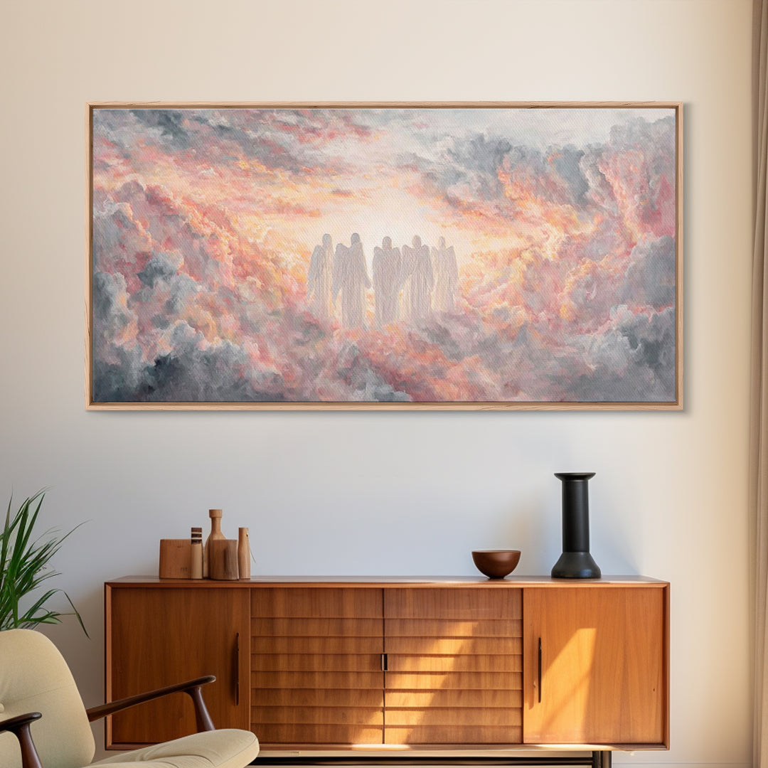 Dawn Revelation – Framed Canvas Print – Christian Wall Art – Christian Art Canvas – Modern Christian Painting – Large Christian Art – Chris