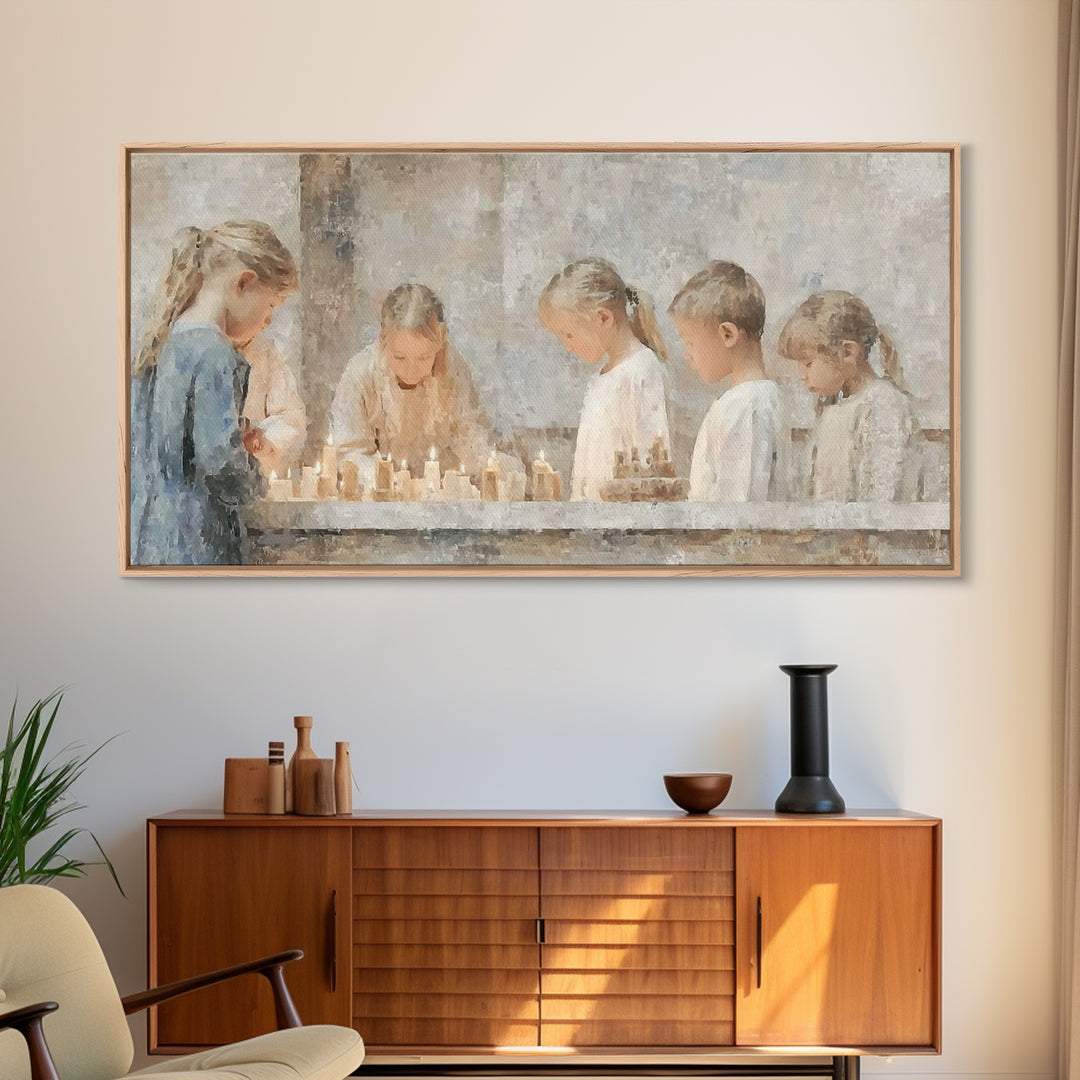 Sacred Journey – Framed Canvas Print – Christian Wall Art – Abstract Christian Art – Jesus Painting – Christian Art Canvas – Christian Chri