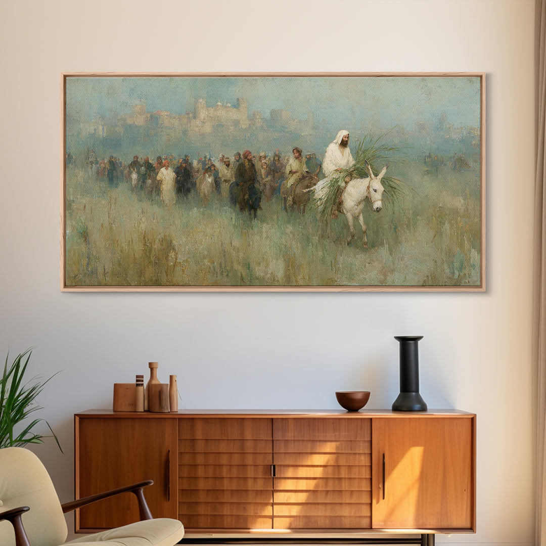 Radiant Messiah Path - Framed Canvas Print - Christian Wall Art - Christian Art Canvas - Jesus Painting - Christian Decor - Christmas Art