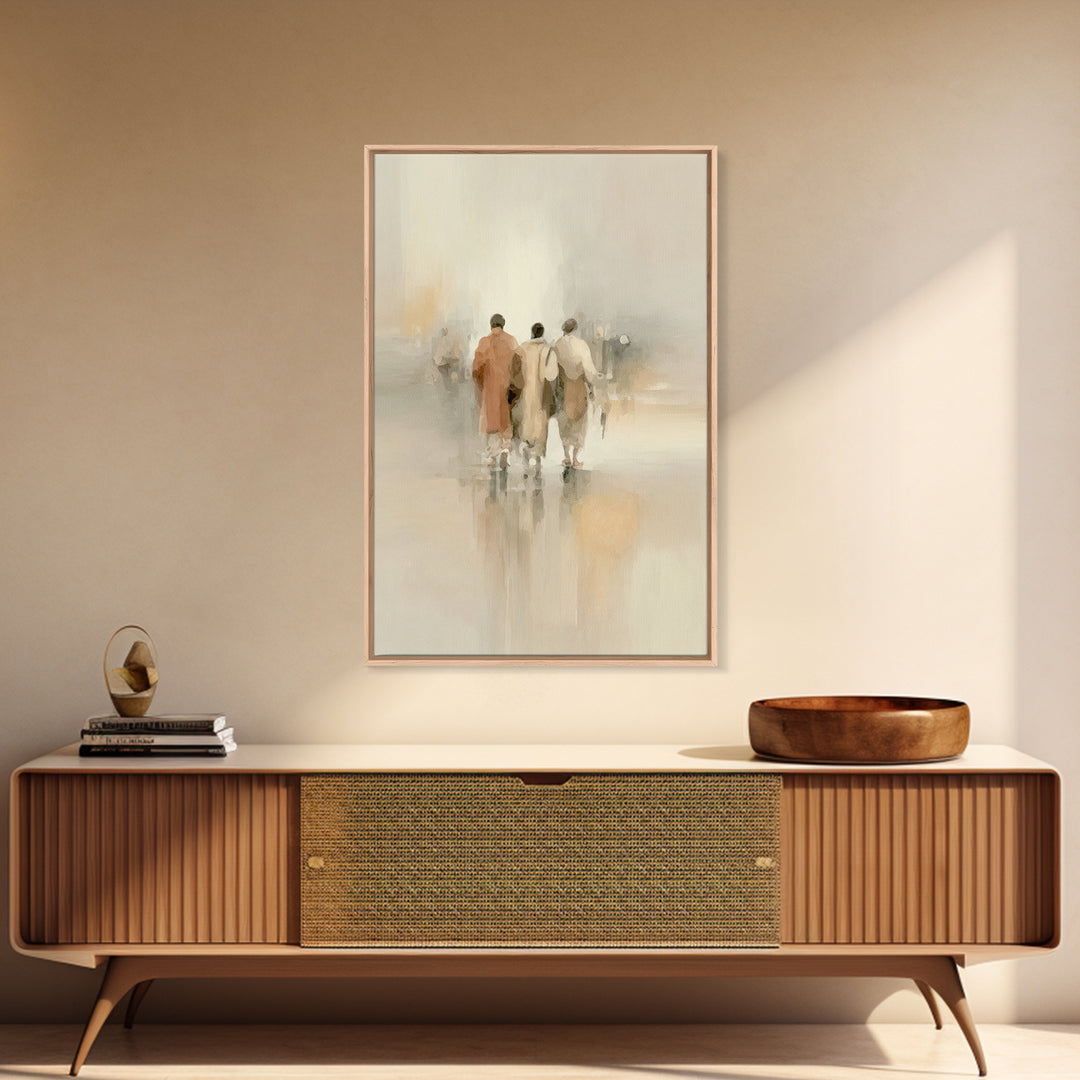 Faithful Companions – Framed Canvas Print – Christian Art Canvas – Christian Wall Art – Christian Paintings – Subtle Christian Art – Christ