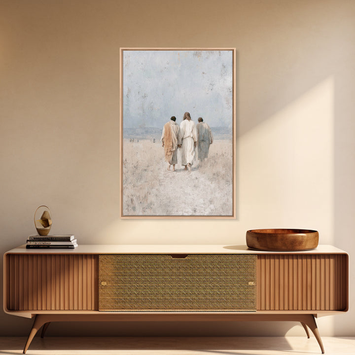 Walk In Hope, Framed Canvas Print, Christian Art Canvas, Christian Wall Art, Christian Paintings, Christian Gift Ideas, Modern Christian Ar