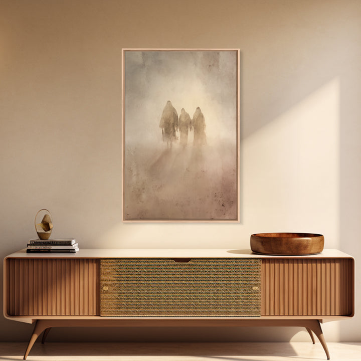 Wilderness Companions – Framed Canvas Print – Christian Art Canvas – Christian Wall Art – Jesus Painting – Subtle Christian Paintings – Chr