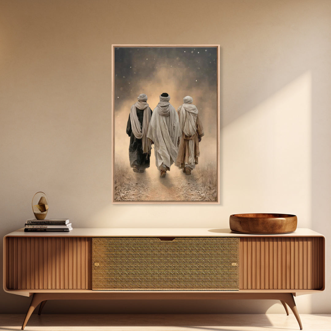 Sacred Journey – Framed Canvas Print – Christian Wall Art – Christian Art Canvas – Christian Paintings – Christian Gift – Vintage Christian