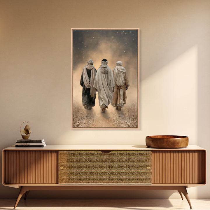 Sacred Journey – Framed Canvas Print – Christian Wall Art – Christian Art Canvas – Christian Paintings – Christian Gift – Vintage Christian