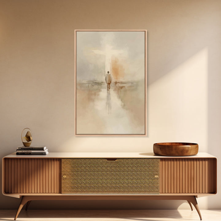 Path Of Faith – Framed Canvas Print – Christian Art Canvas – Christian Wall Art – Christian Painting – Modern Christian Art