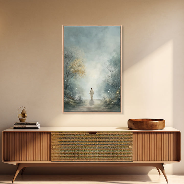 Garden Of Peace – Framed Canvas Print – Christian Art Canvas – Christian Wall Art – Christian Art Painting – Subtle Christian Art