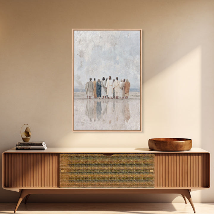 Morning Discipleship | Framed Canvas Print | Christian Art Canvas | Jesus Painting | Christian Wall Art | Christian Gift Ideas | Christian