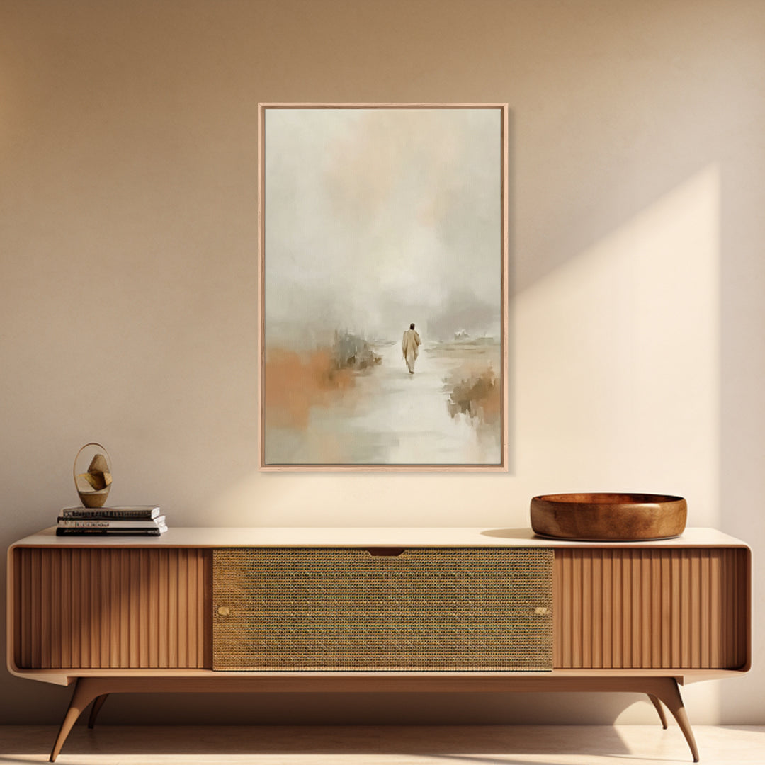 Desert Grace | Framed Canvas Print | Christian Art Canvas | Christian Wall Art | Jesus Painting | Minimalist Christian Art | Christian Chri