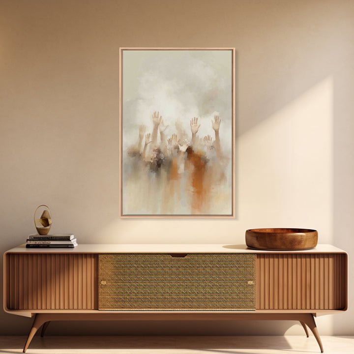 Clouds Of Praise – Framed Canvas Print – Christian Wall Art – Christian Art Canvas – Christian Gift – Modern Christian Art – Large Christia