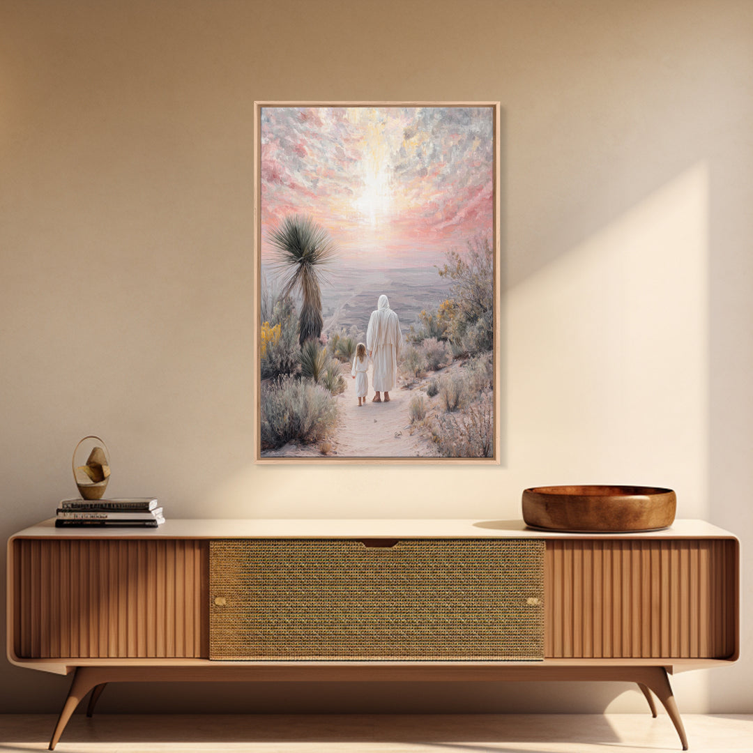 Guided By Heaven – Framed Canvas Print – Christian Wall Art – Christian Art Canvas – Christian Painting – Unique Christian Art – Jesus Art