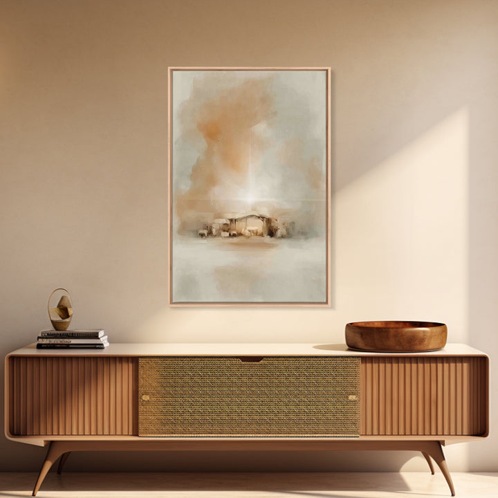 Bethlehem Wonder Sky – Framed Canvas Print – Christian Wall Art – Christmas Art – Christian Art Canvas – Christian Decor – Jesus Art