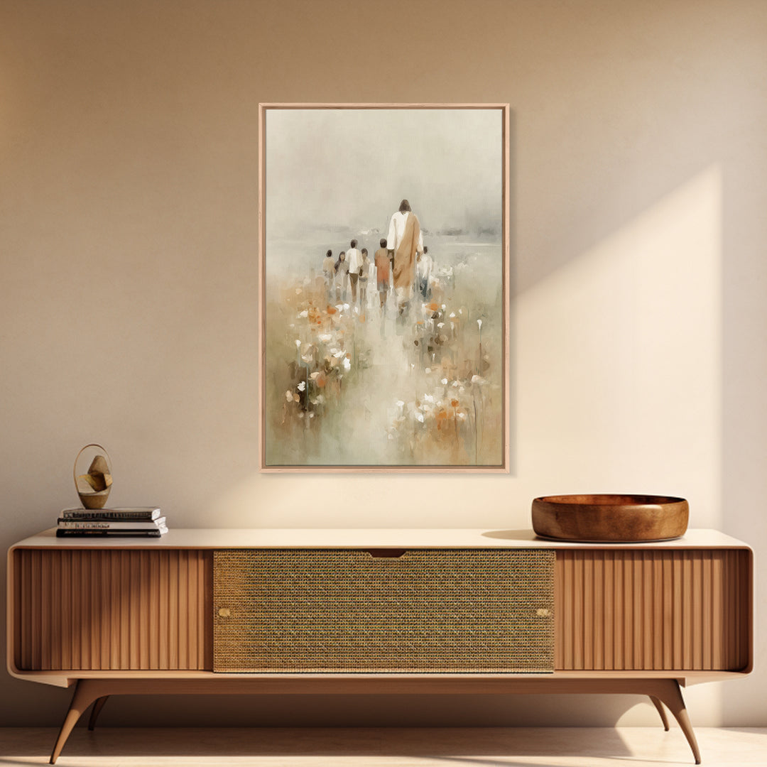 Pathway Of Grace – Framed Canvas Print – Christian Wall Art – Christian Art Canvas – Jesus Painting – Christian Art – Christian Decor